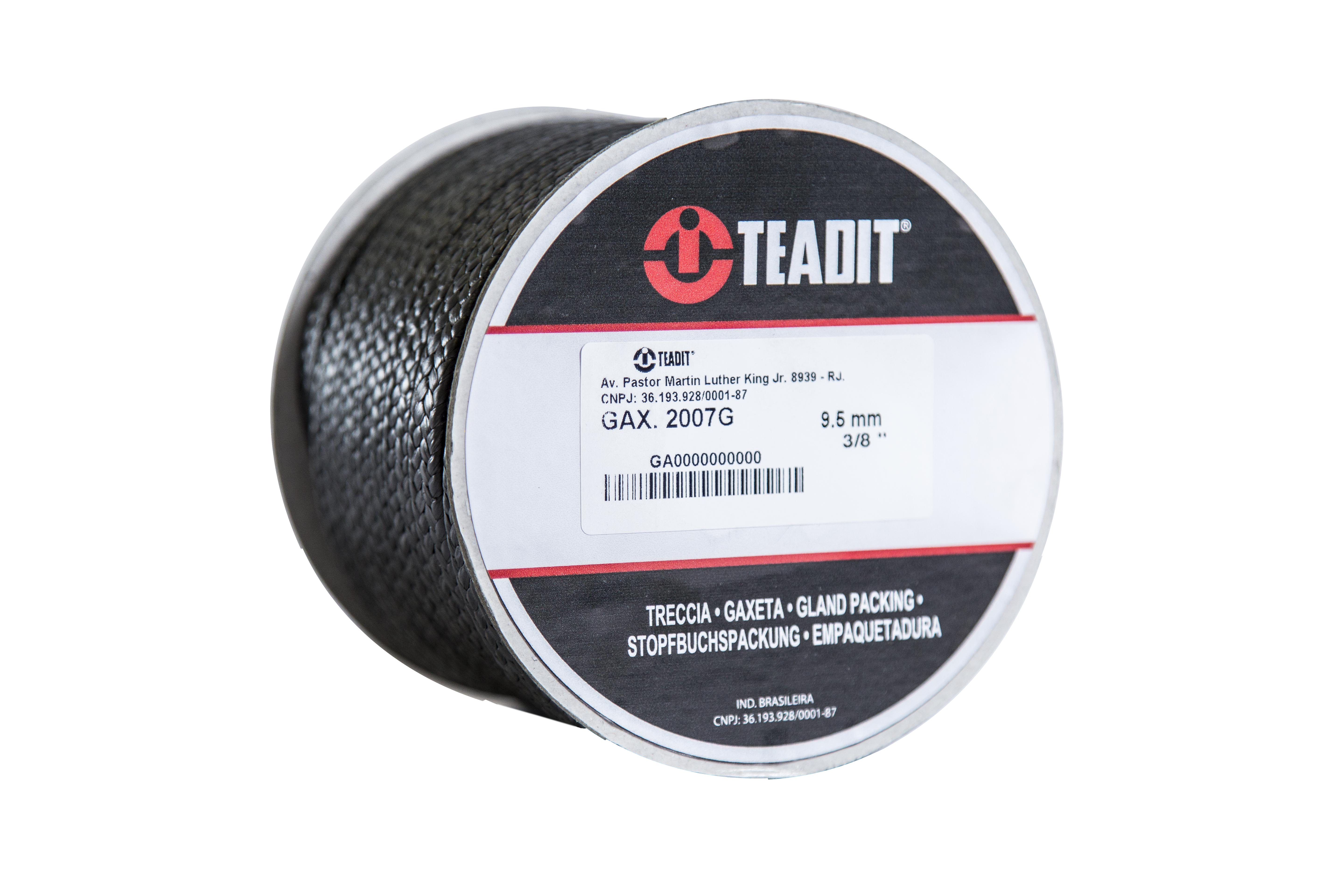 TEADIT® 2007G Gaxeta de PTFE Expandido com Grafite