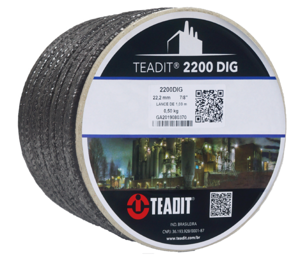 TEADIT® 2200 DIG Gaxeta de Fios de Carbono