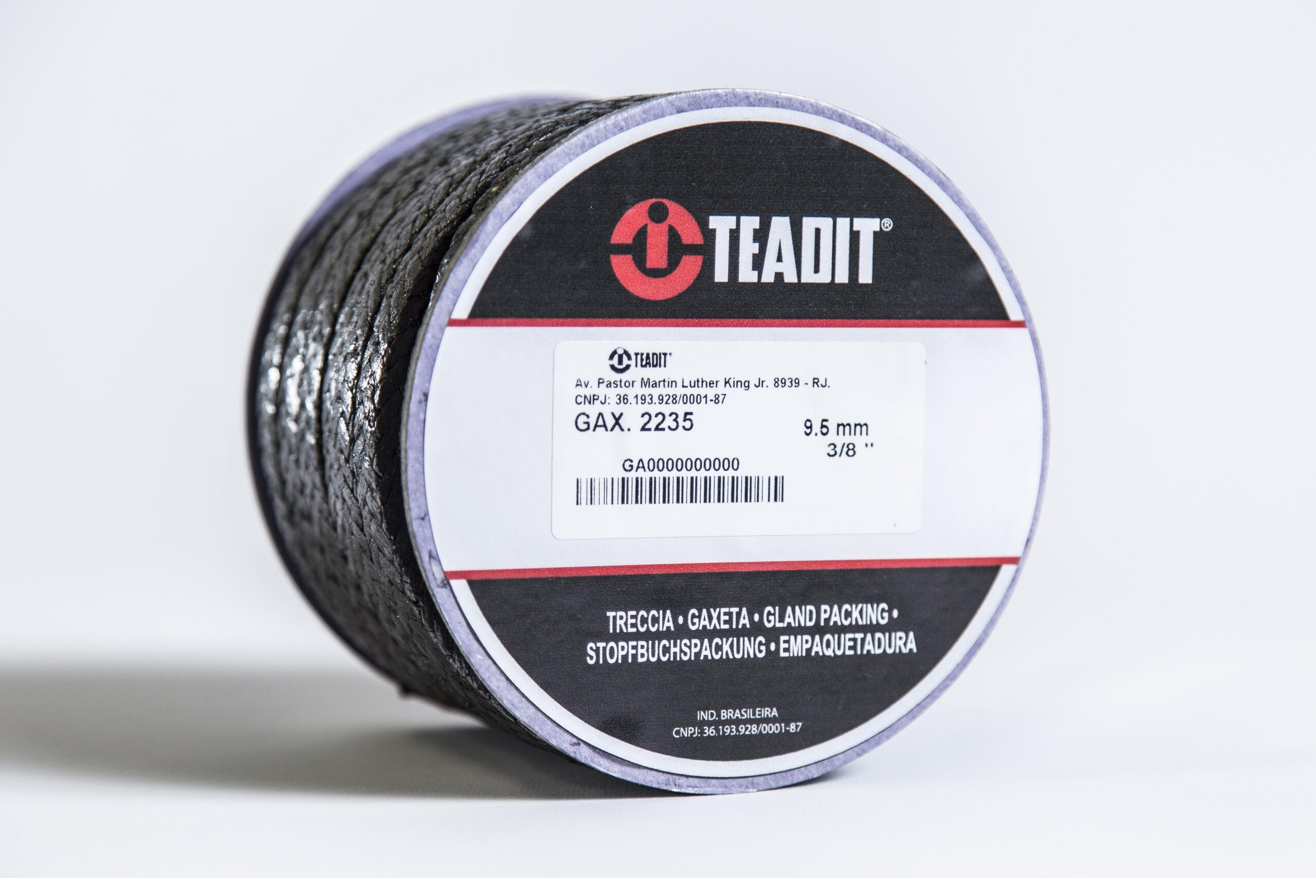 TEADIT® 2235 Gaxeta de Grafite Flexível com Malha de Níquel Cromo