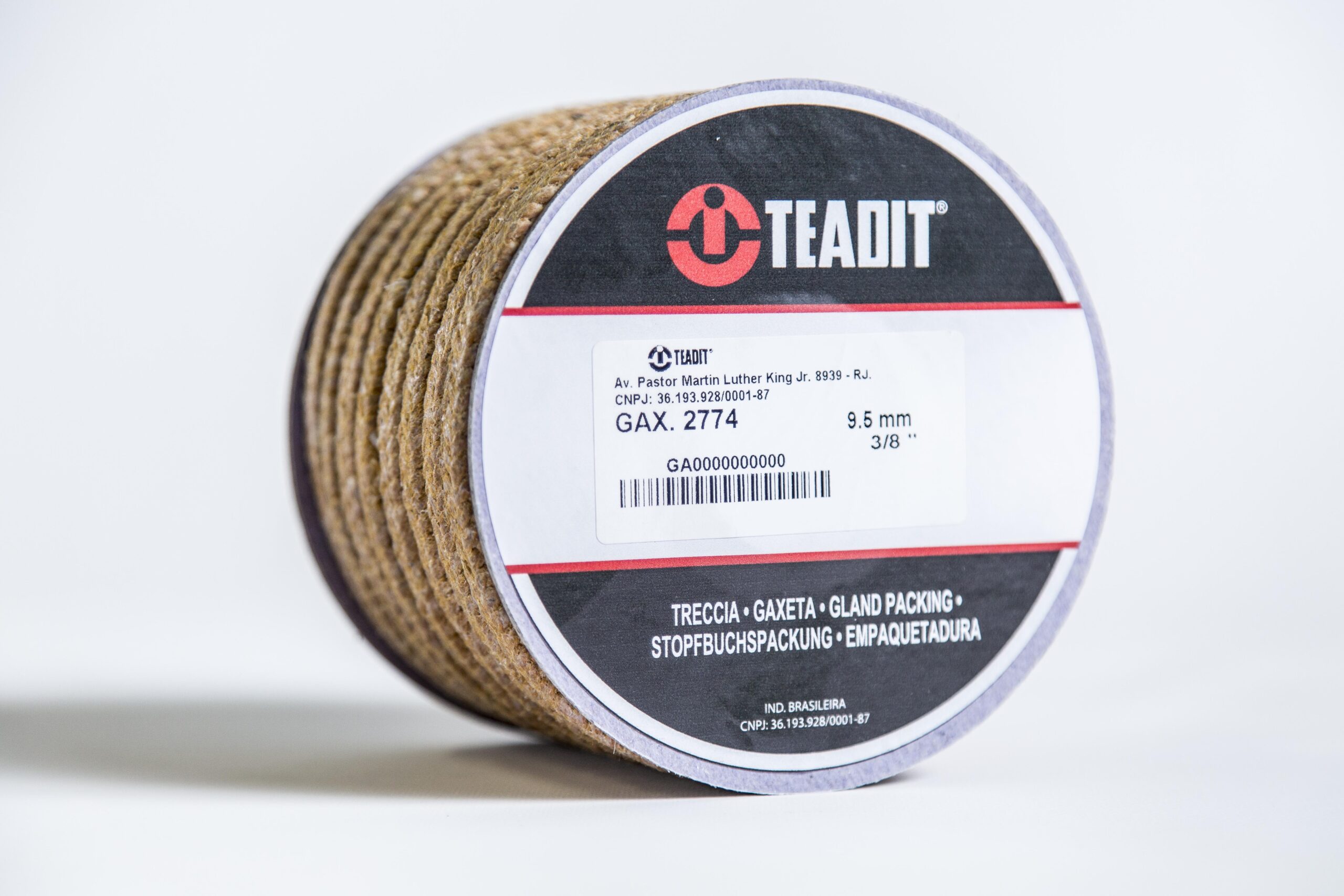 TEADIT® 2774 Gaxeta de Fibra Fenólica com PTFE