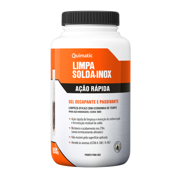 Gel Decapante Quimatic Limpa Solda Inox Ação Rápida