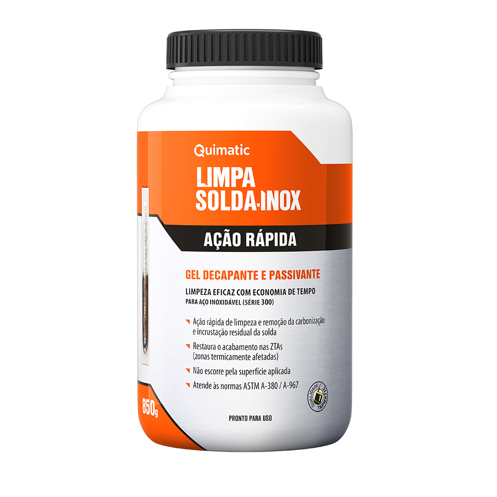 Gel Decapante Quimatic Limpa Solda Inox Ação Rápida