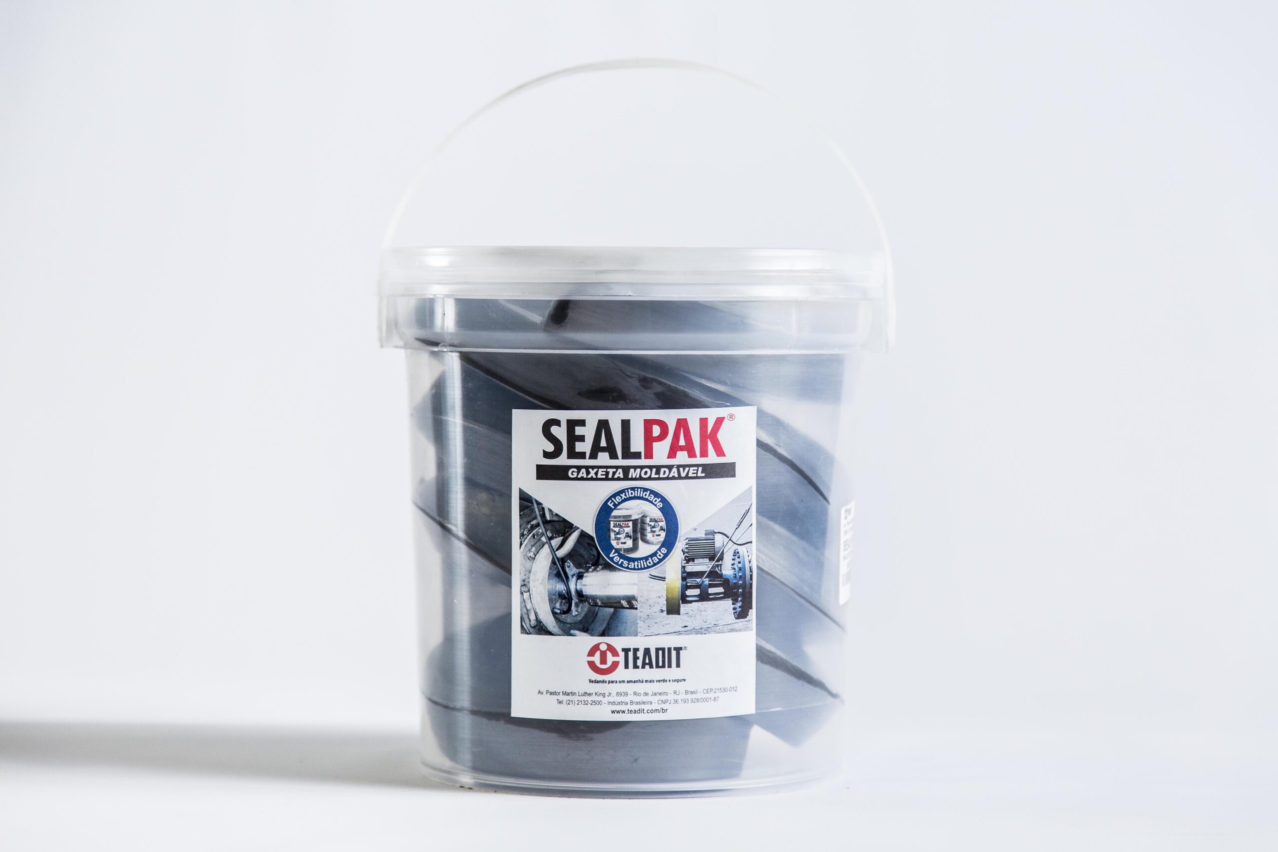 SEALPAK® 47 Gaxeta extrudada de puro PTFE, grafite e lubrificante especial