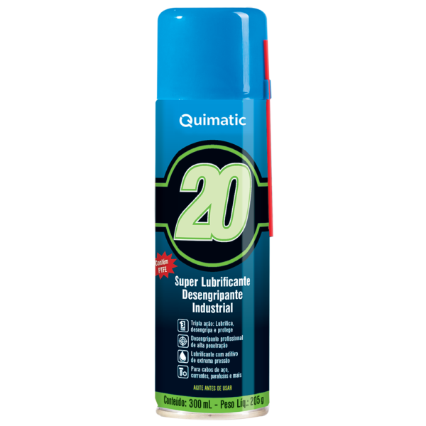 QUIMATIC 20 – Super Lubrificante Industrial de longa duração