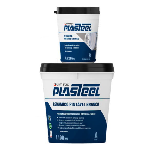 Plasteel Cerâmico Pintável Branco