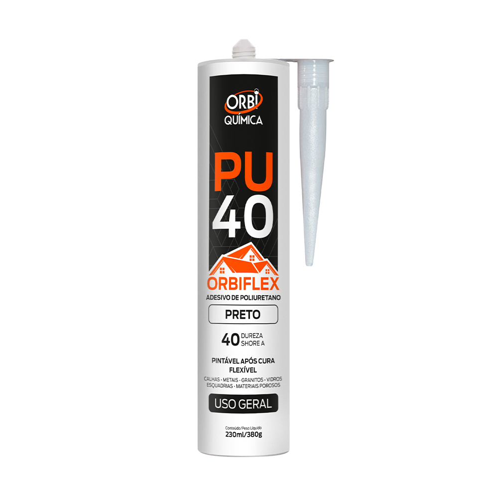 ORBIFLEX PU40 Uso Geral Preto 230ml / 380gr