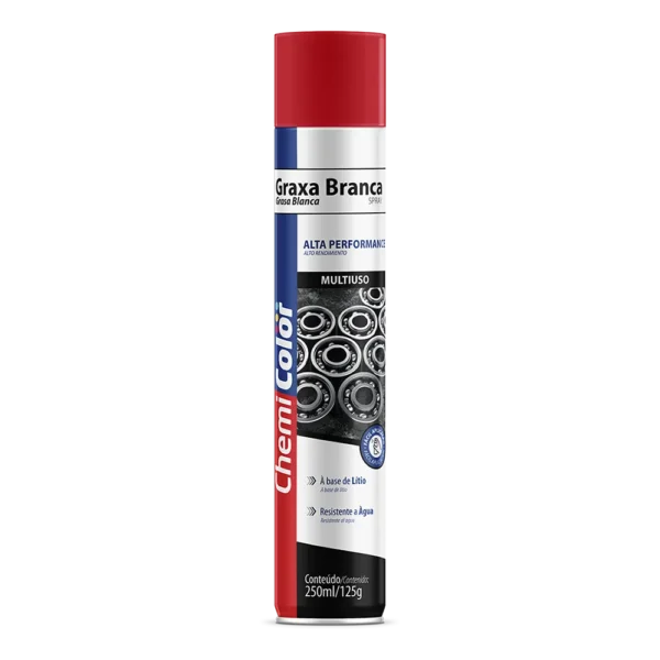 GRAXA DE LÍTIO BRANCA 250ml / 125gr