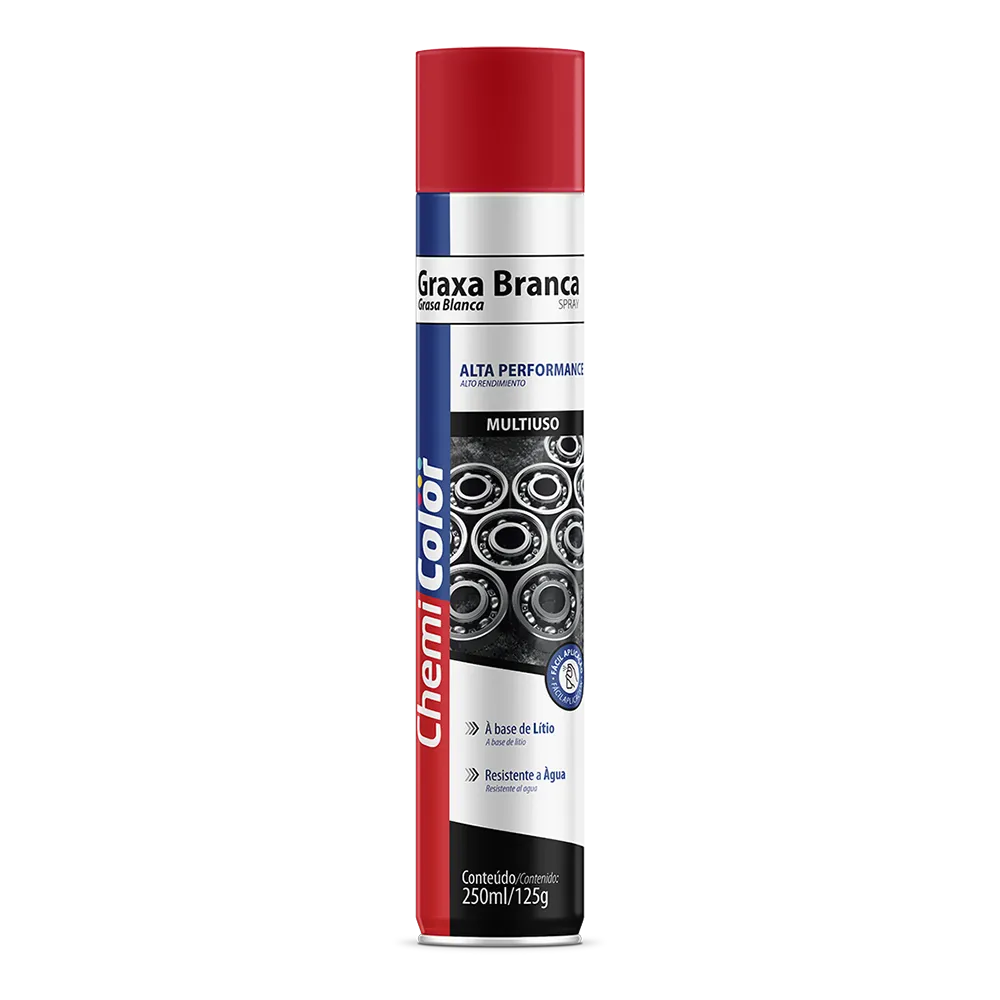 GRAXA DE LÍTIO BRANCA 250ml / 125gr